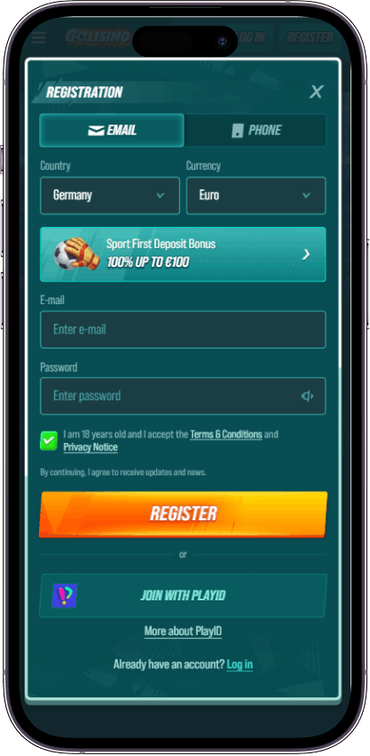 Golisimo Casino Register